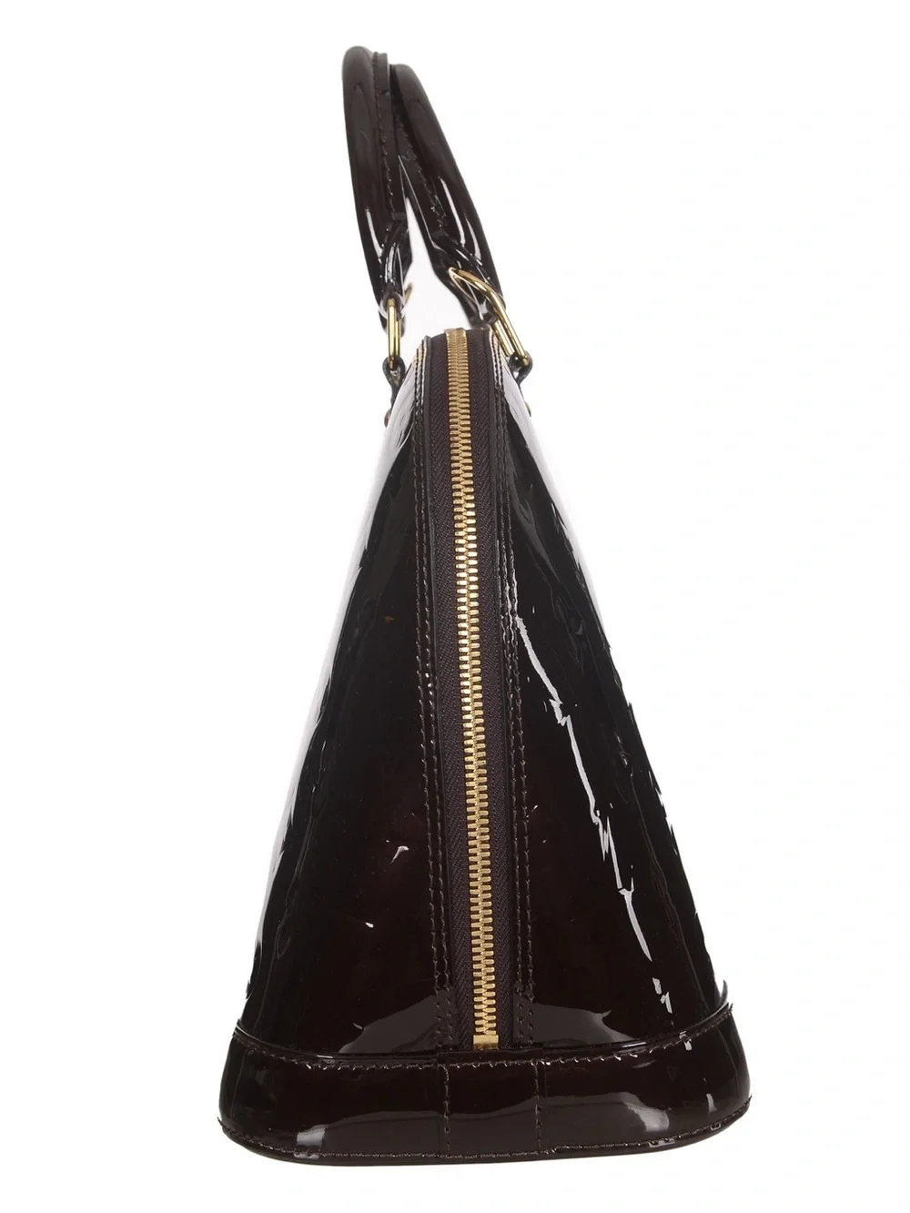 ♥️Louis Vuitton Black Alma PM red leather shoulder bag♥️